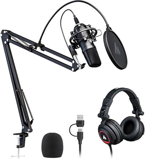 MAONO AU-A04H USB Podcast Mic + Headphones