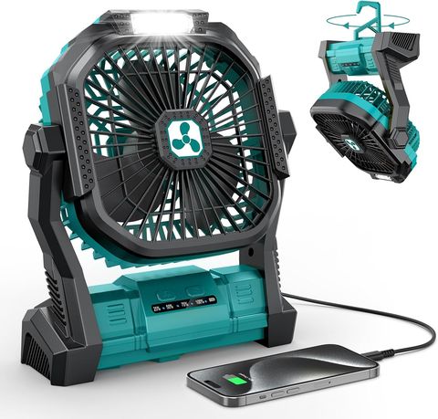 ONLYNEW Rechargeable Fan + LED Lantern