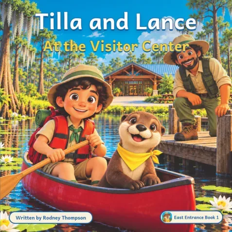 Tilla and Lance at the Visitor Center