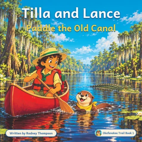Tilla and Lance Paddle the Old Canal