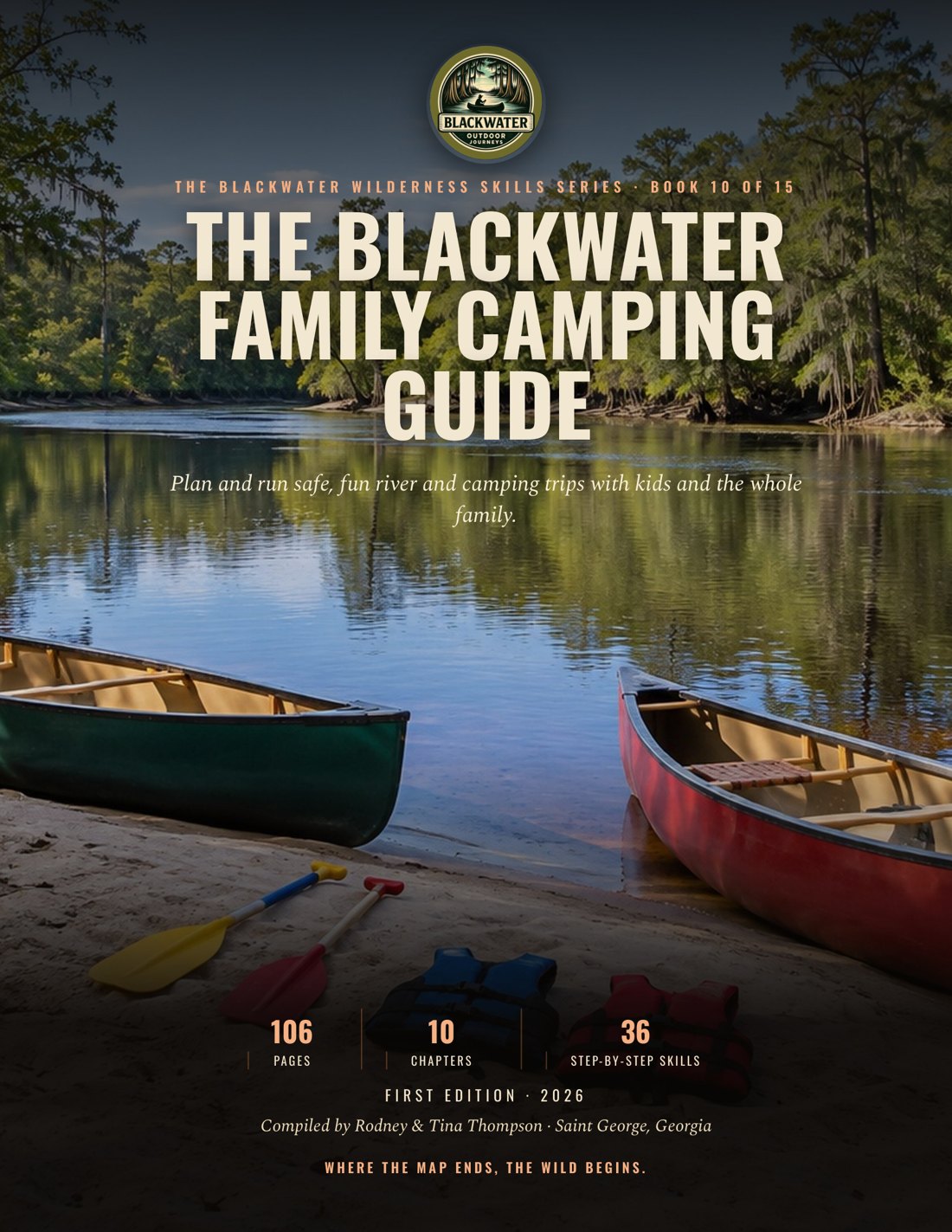 Cover of The Blackwater Family Camping Guide, a family camping and paddling guidebook
